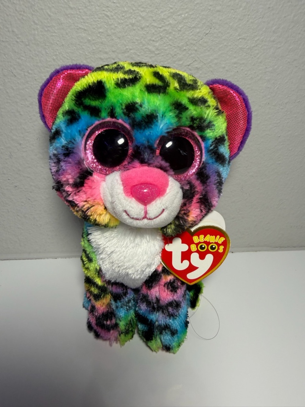 TY Beanie Boos Rainbow Leopard Plush Toy - Dotty